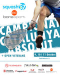 SQUASH 57 – 9 , 10 i 11 OCTUBRE – CAMPIONAT DE CATALUNYA ABSOLUT + OPEN VETERANS – BONASPORT