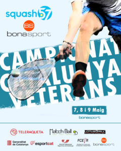 SQUASH 57- 7, 8 I 9 MAIG – CAMPIONAT DE CATALUNYA DE VETERANS – BONASPORT