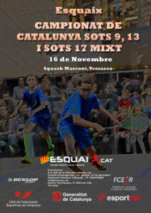 16 DE NOVEMBRE – CAMPIONAT DE CATALUNYA SOTS 9, 13 I 17 MIXT – MARCONI TERRASSA