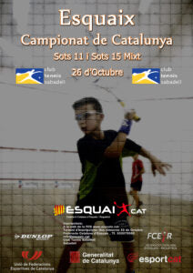 ESQUAIX – 26 D’OCTUBRE – CAMPIONAT DE CATALUNYA SOTS 11 I SOTS 15 MIXT – CLUB TENNIS SABADELL