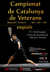 ESQUAIX – 17 I 18 OCTUBRE – CAMPIONAT DE CATALUNYA DE VETERANS – MARCONI TERRASSA